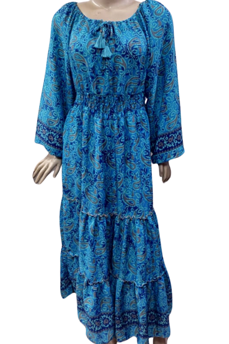 KIM BLUE MIDDIE DRESS