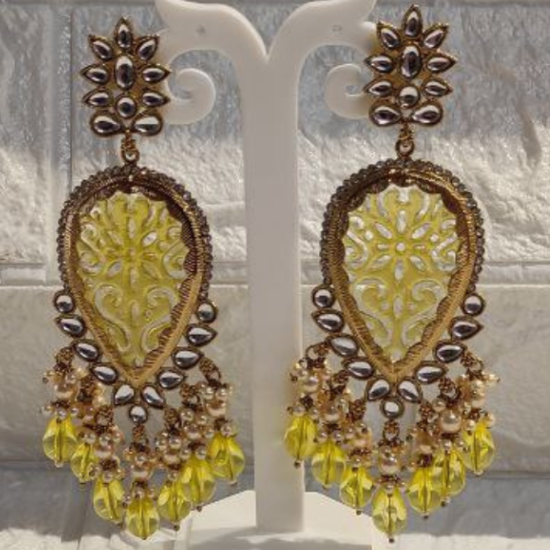NIRALI YELLOW EARRINGS