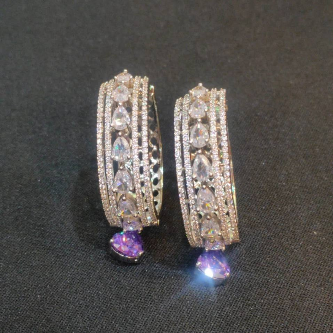 AMELIA PURPLE AD EARRINGS