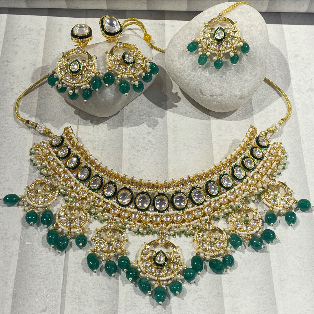 ROOPMATI-GREEN NECKLACE