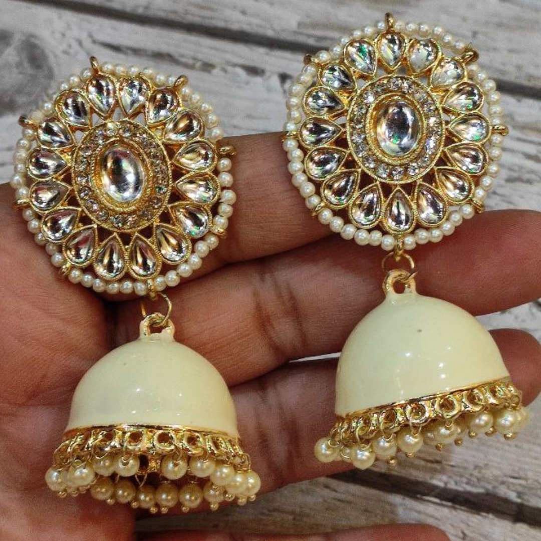 GHUMER BEIGE JHUMKA