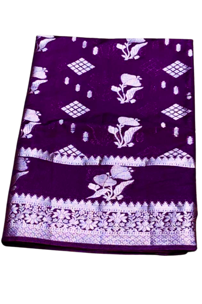 Wine Padma Banarasi saree