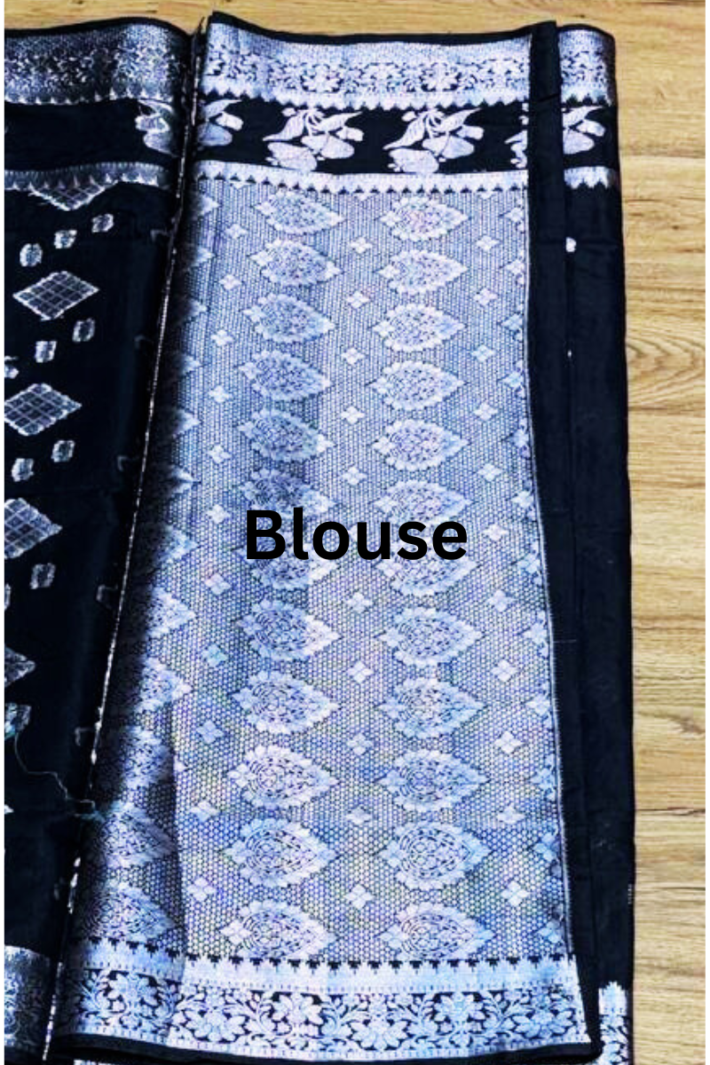 Black Padma Banarasi saree