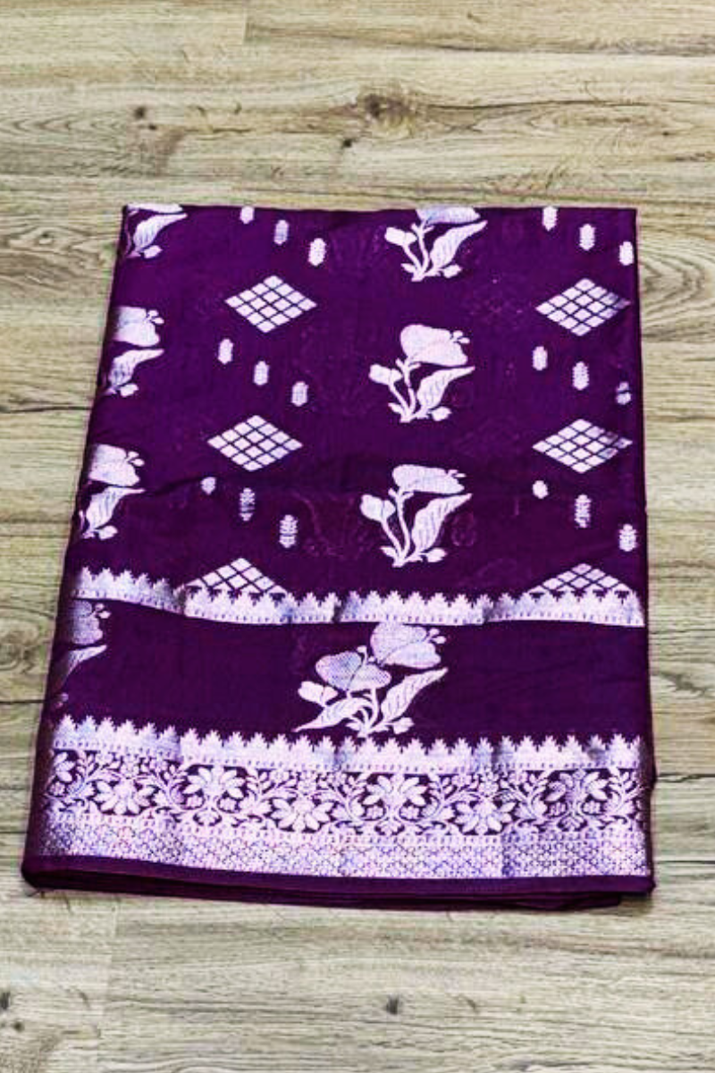 Wine Padma Banarasi saree