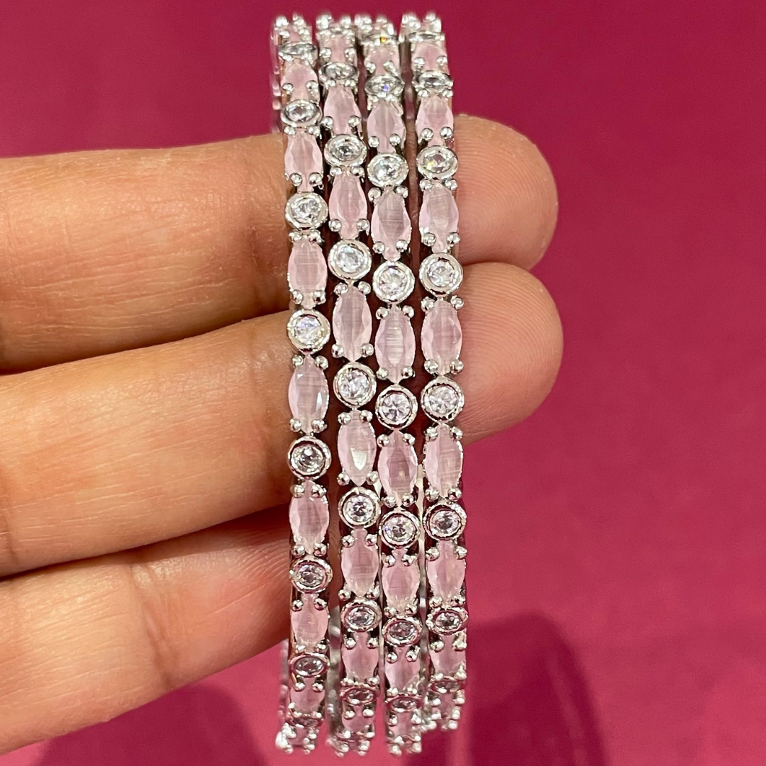 SHINE-PINK-2/4-BANGLES