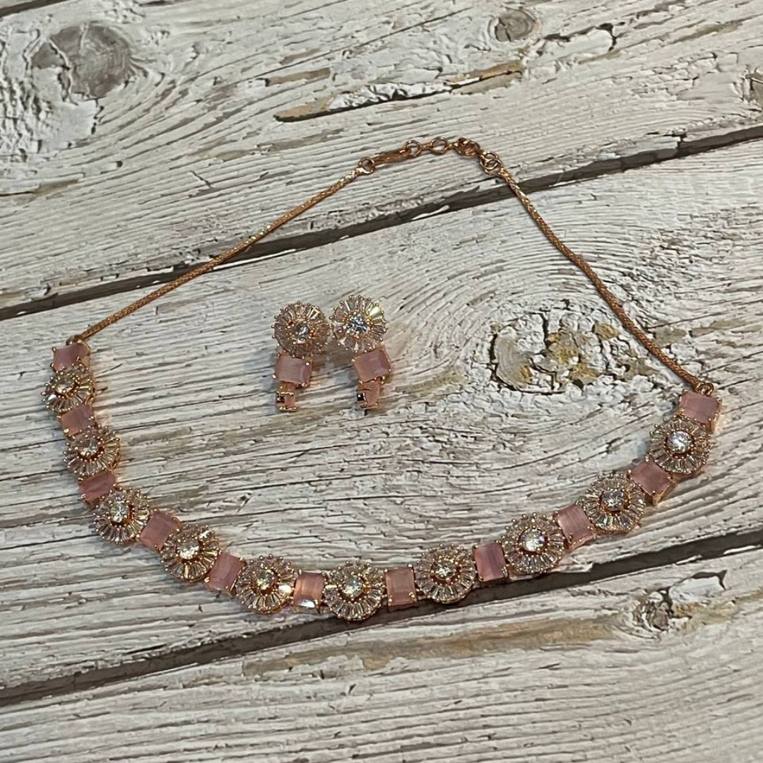 EMMA PINK (G) NECKLACE