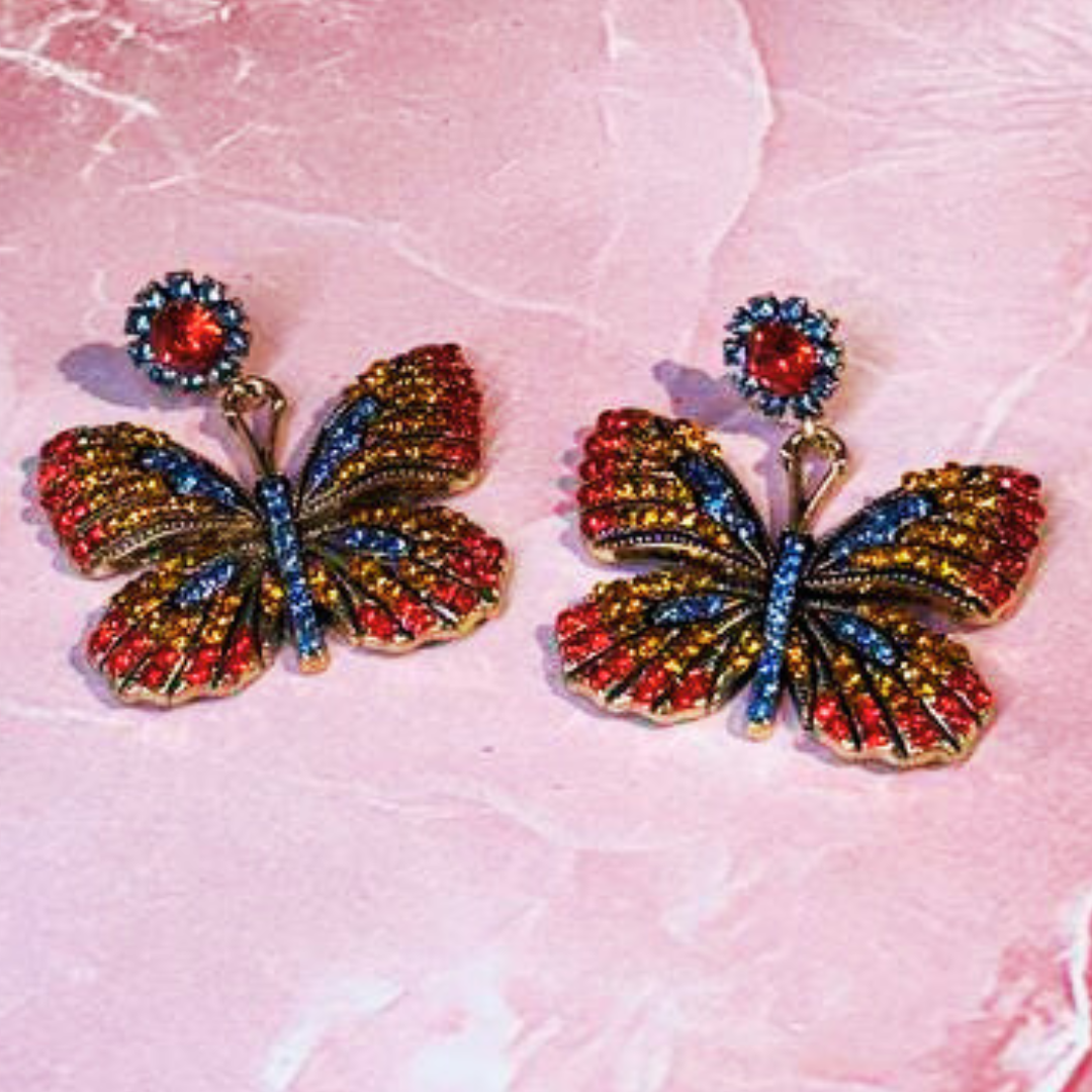 RED-MULTY DIANA EARRINGS