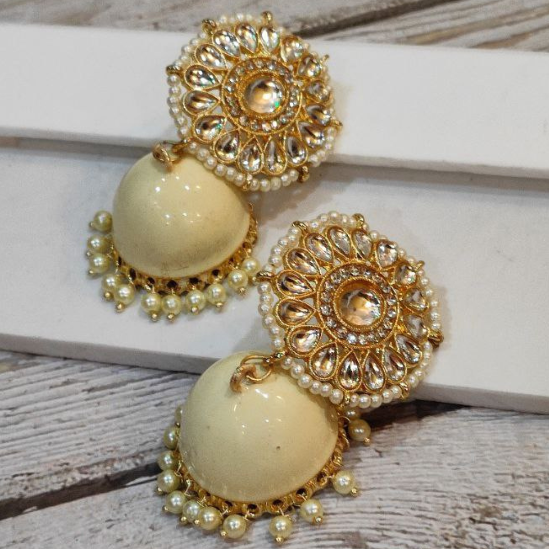GHUMER BEIGE JHUMKA