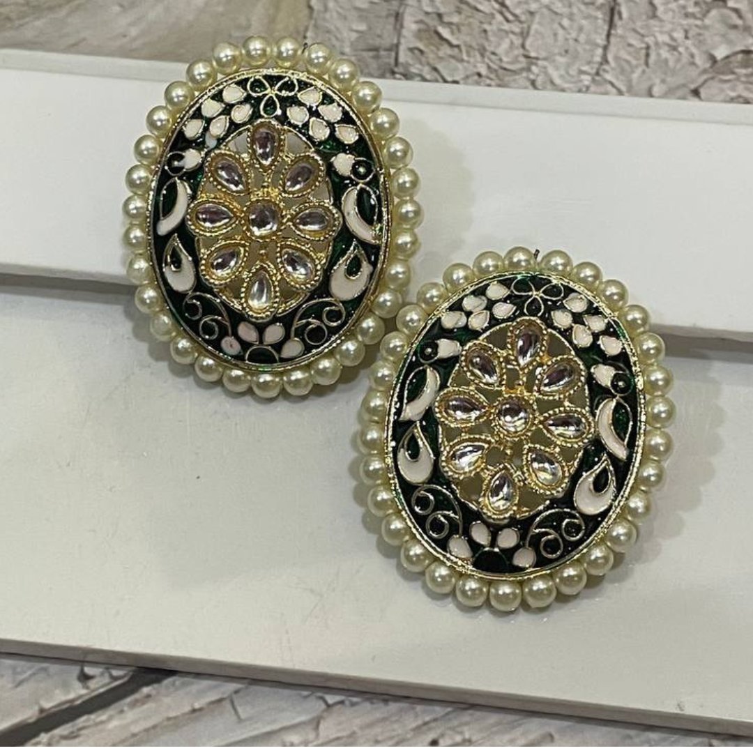 CHOTA BHIM GREEN STUD-EARRING