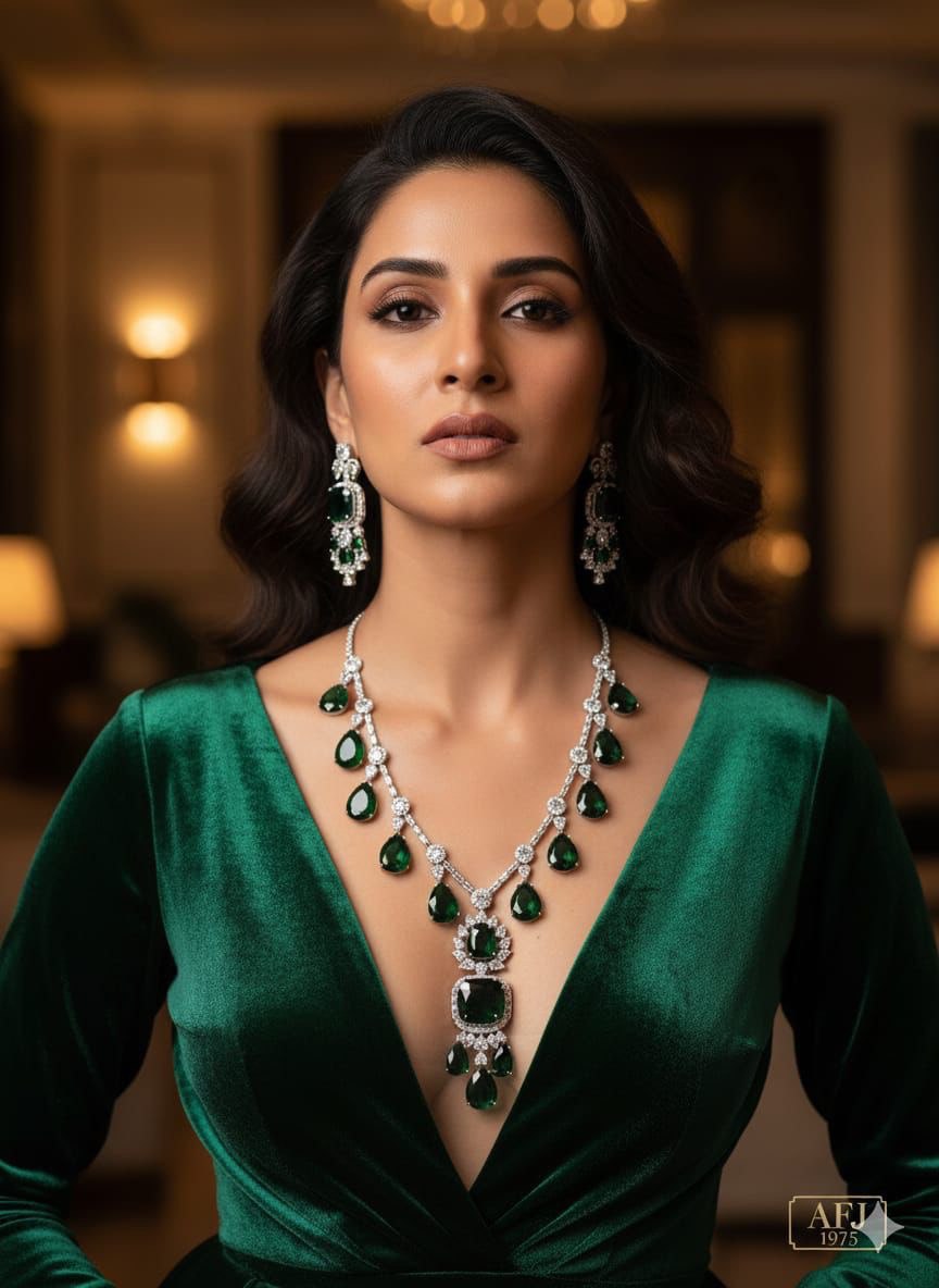 Green Nea-wow jewellery set