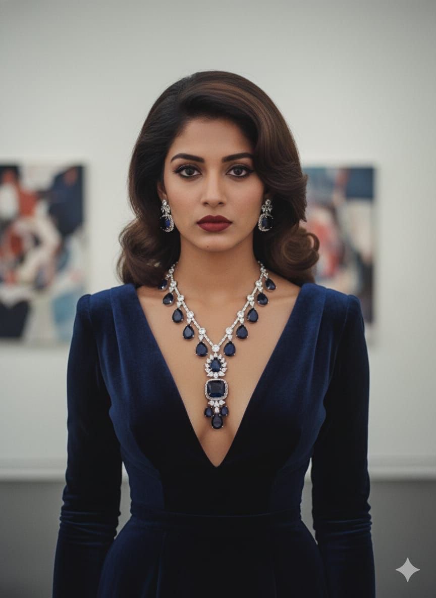 Blue Nea-wow jewellery set