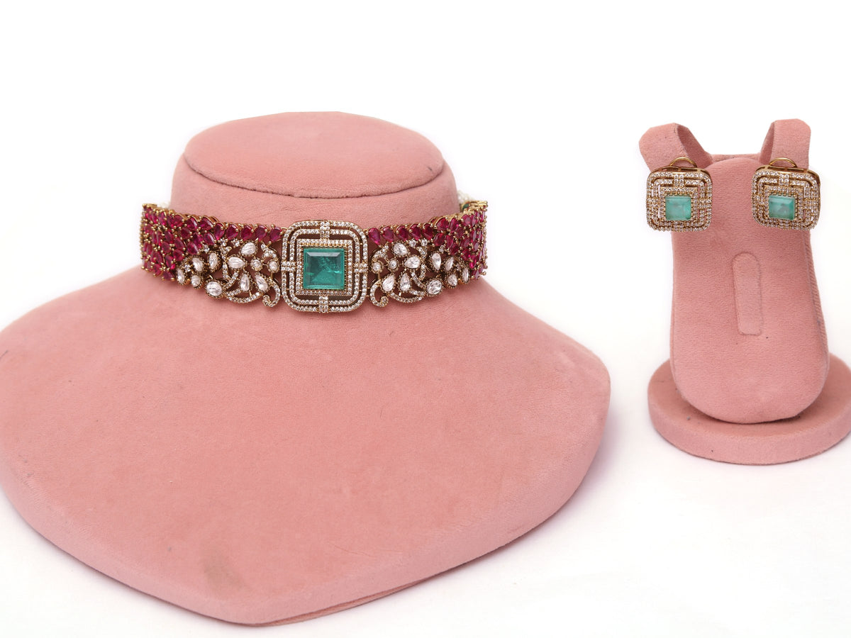 Red Vantara jewellery set