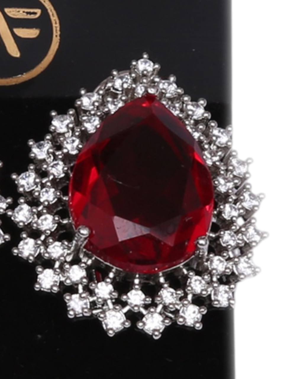 Red Terra stud earrings