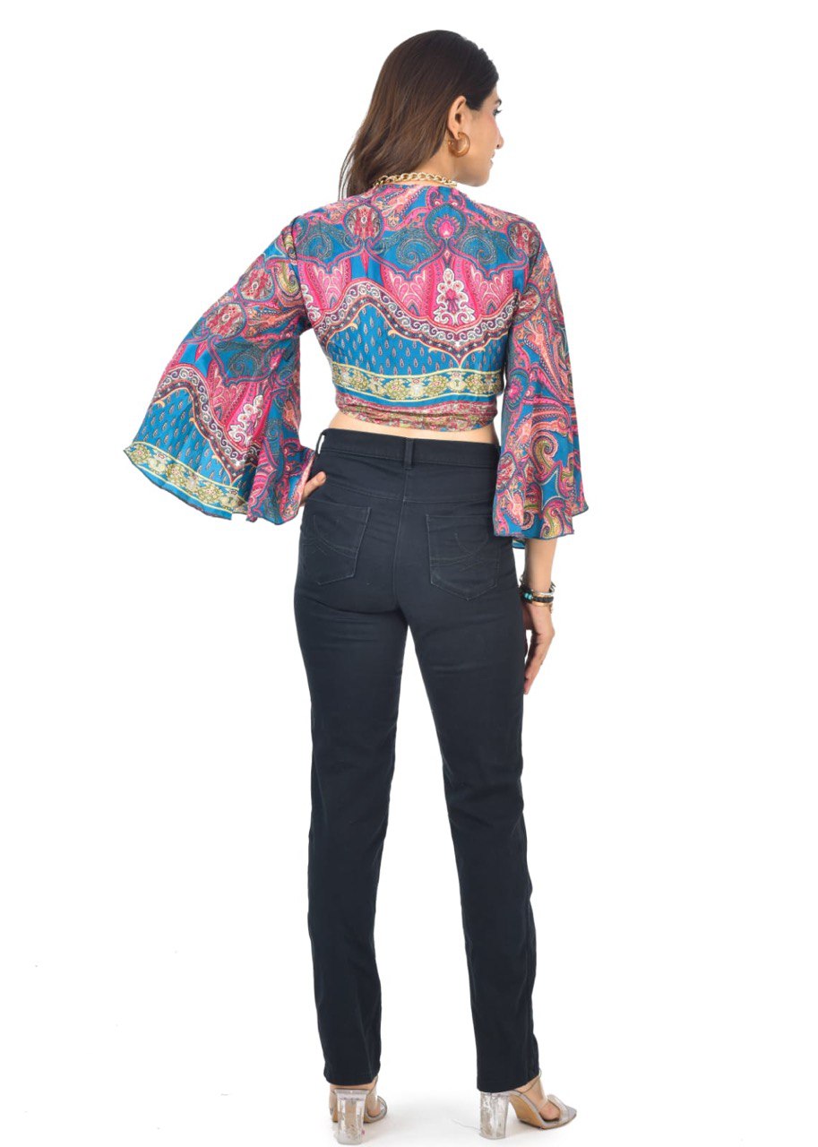 ADA BARBIE INSPIRED TIE UP CROP TOP