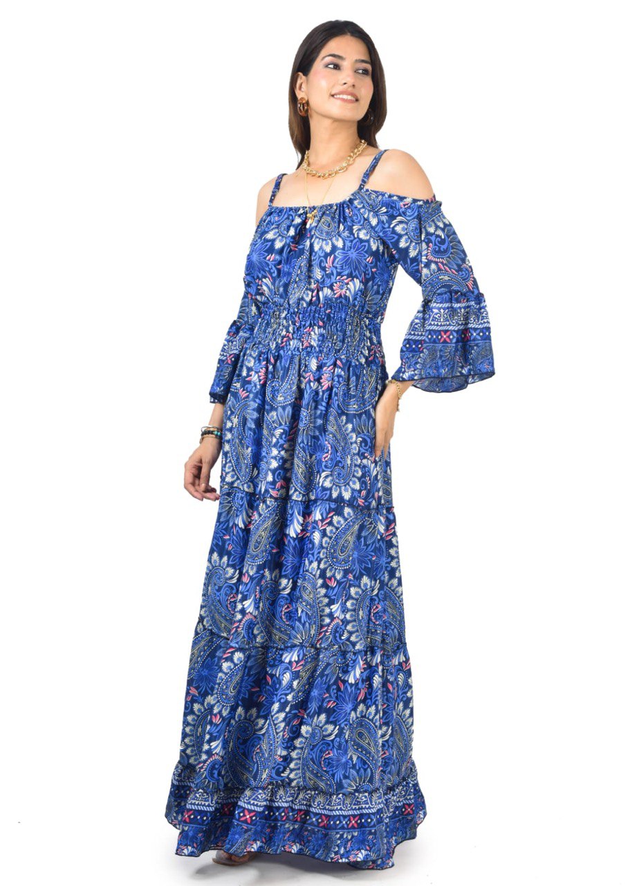 ELIZABETH BLUE LONG DRESS