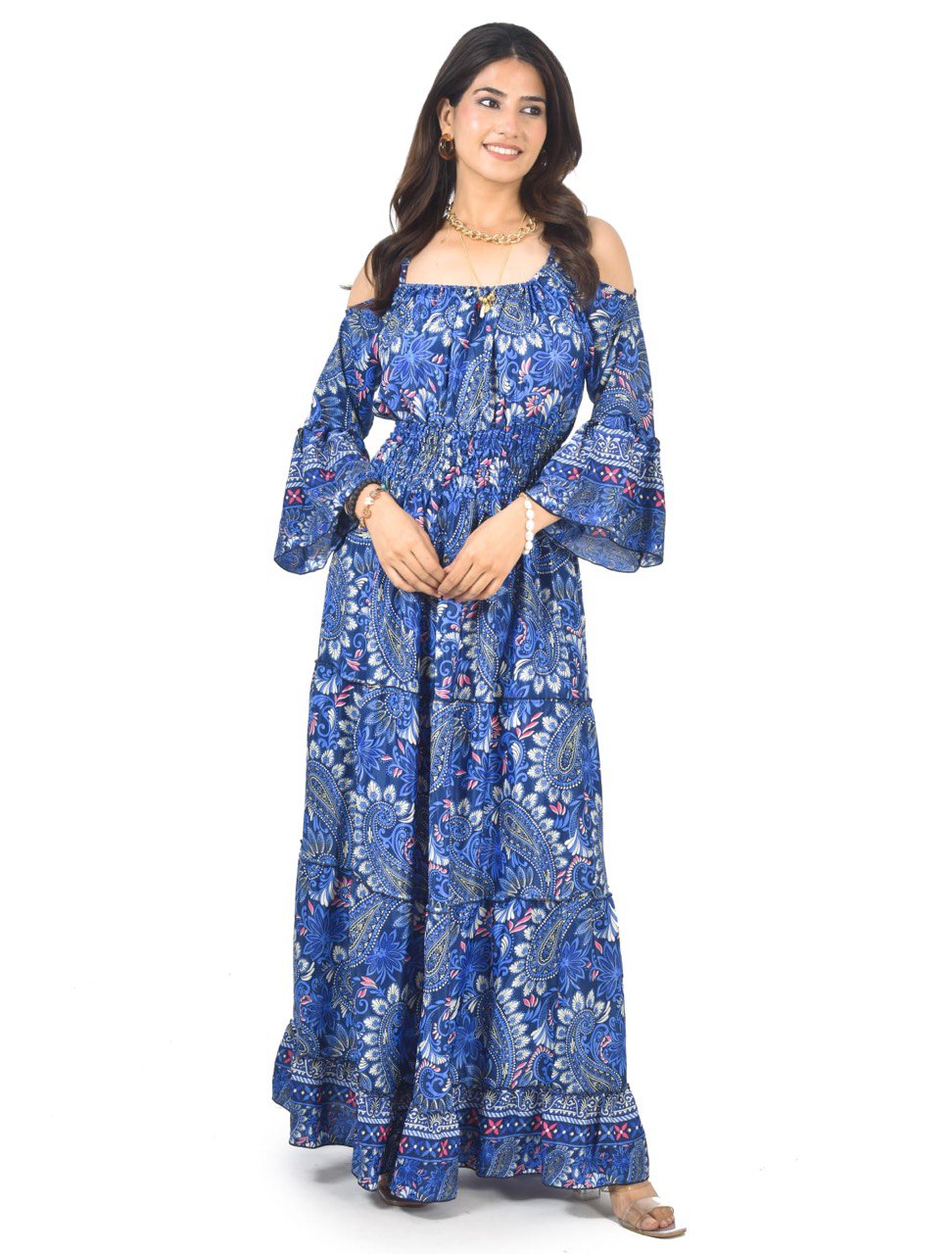 ELIZABETH BLUE LONG DRESS