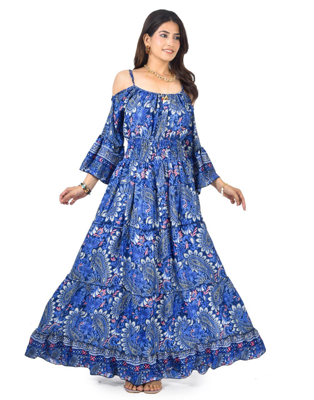 ELIZABETH BLUE LONG DRESS