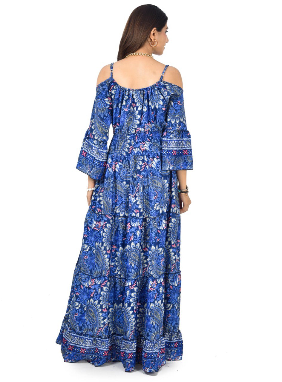 ELIZABETH BLUE LONG DRESS