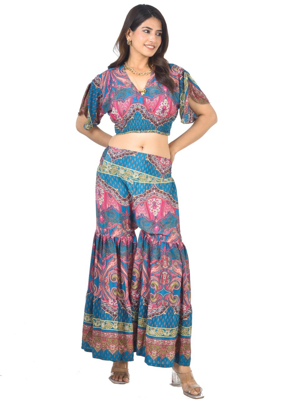 KYLIE SHARARA CO-ORD SET