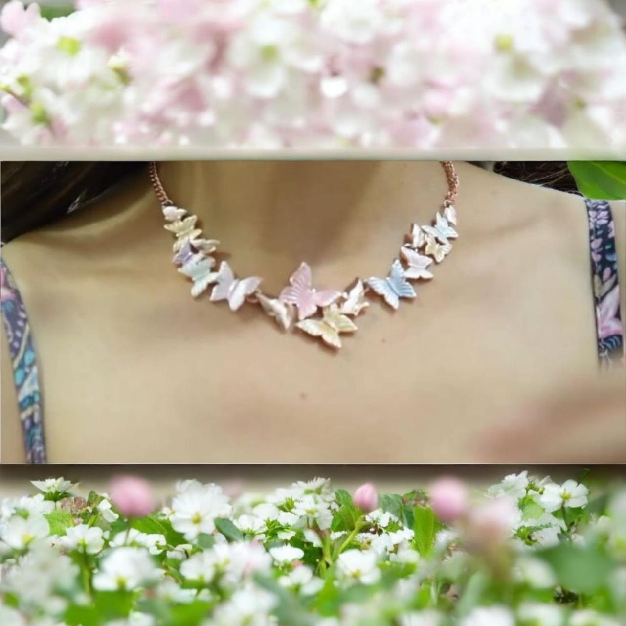 Small Butterfly chain necklace