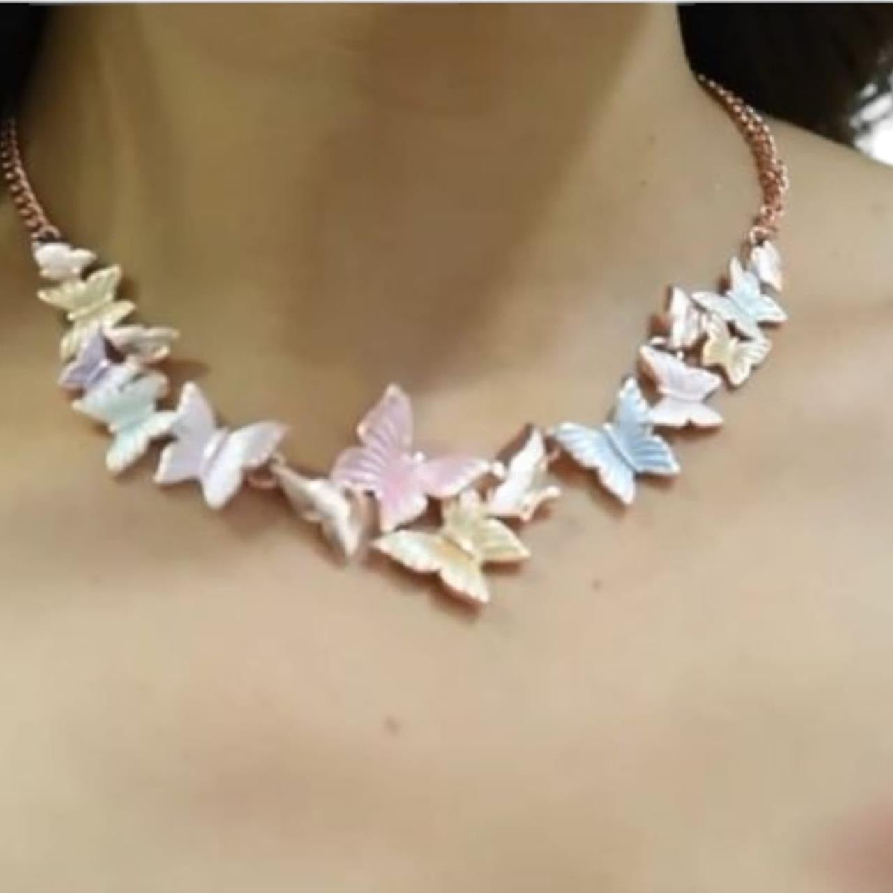Small Butterfly chain necklace