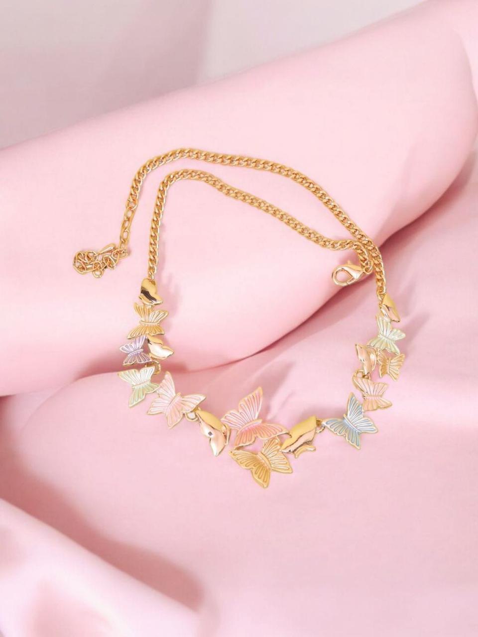 Small Butterfly chain necklace