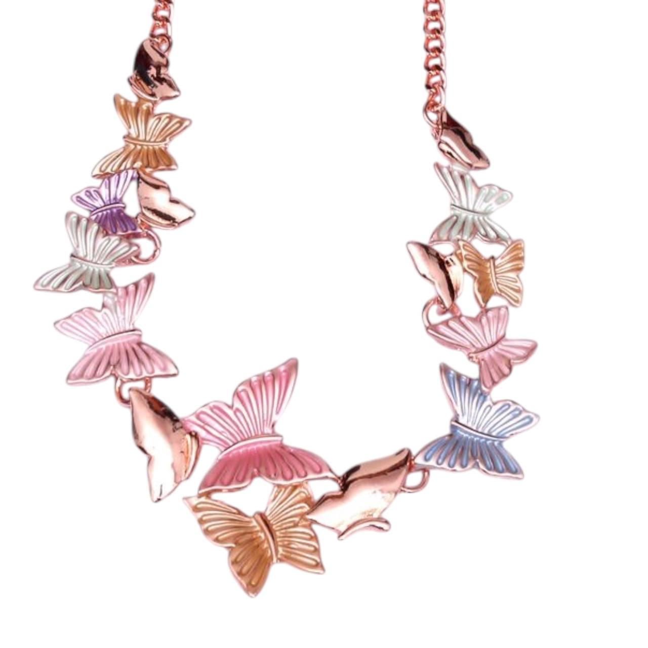 Small Butterfly chain necklace