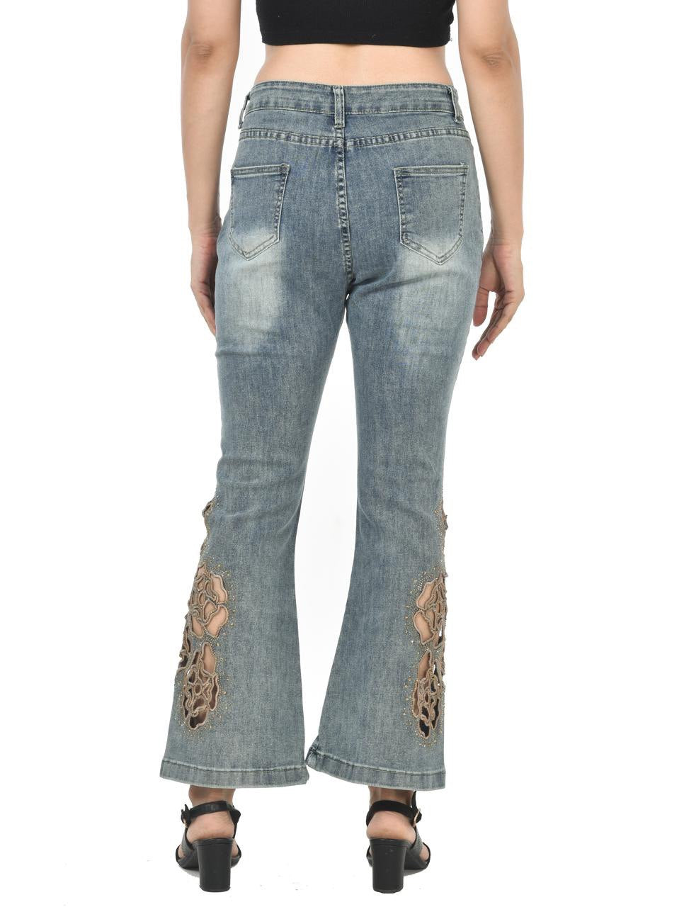 Aera cut-work jeans