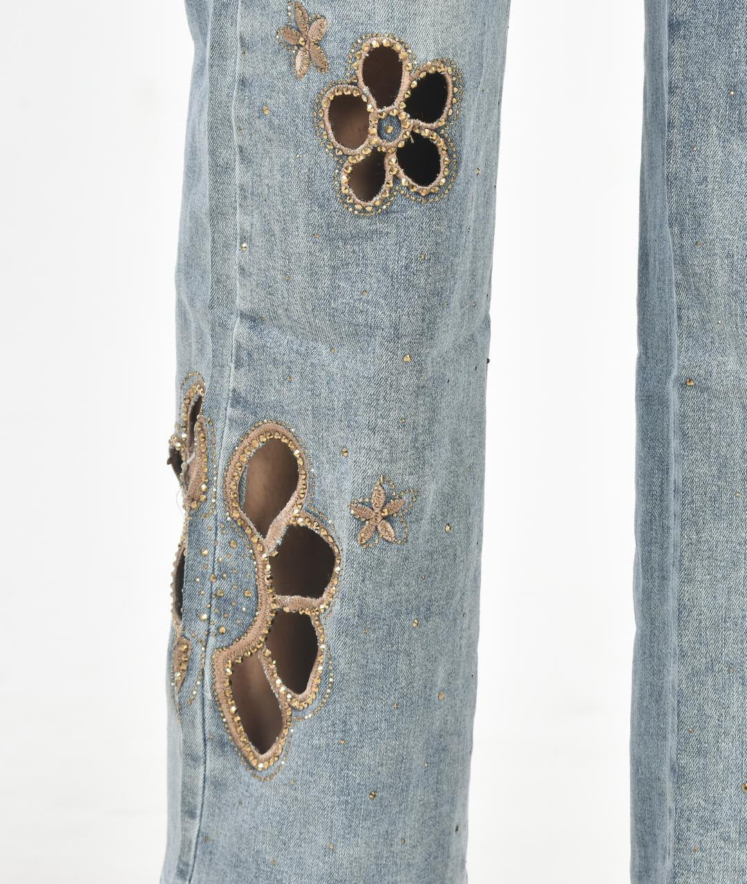 Bora cut-work jeans
