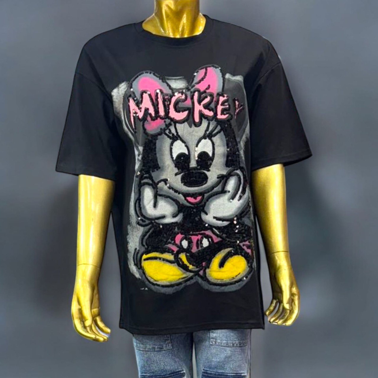 Black micky T-SHIRT