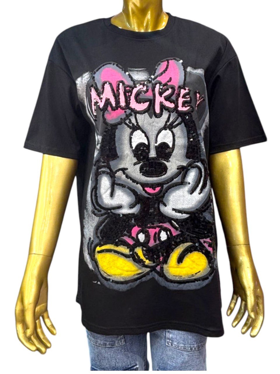Black micky T-SHIRT