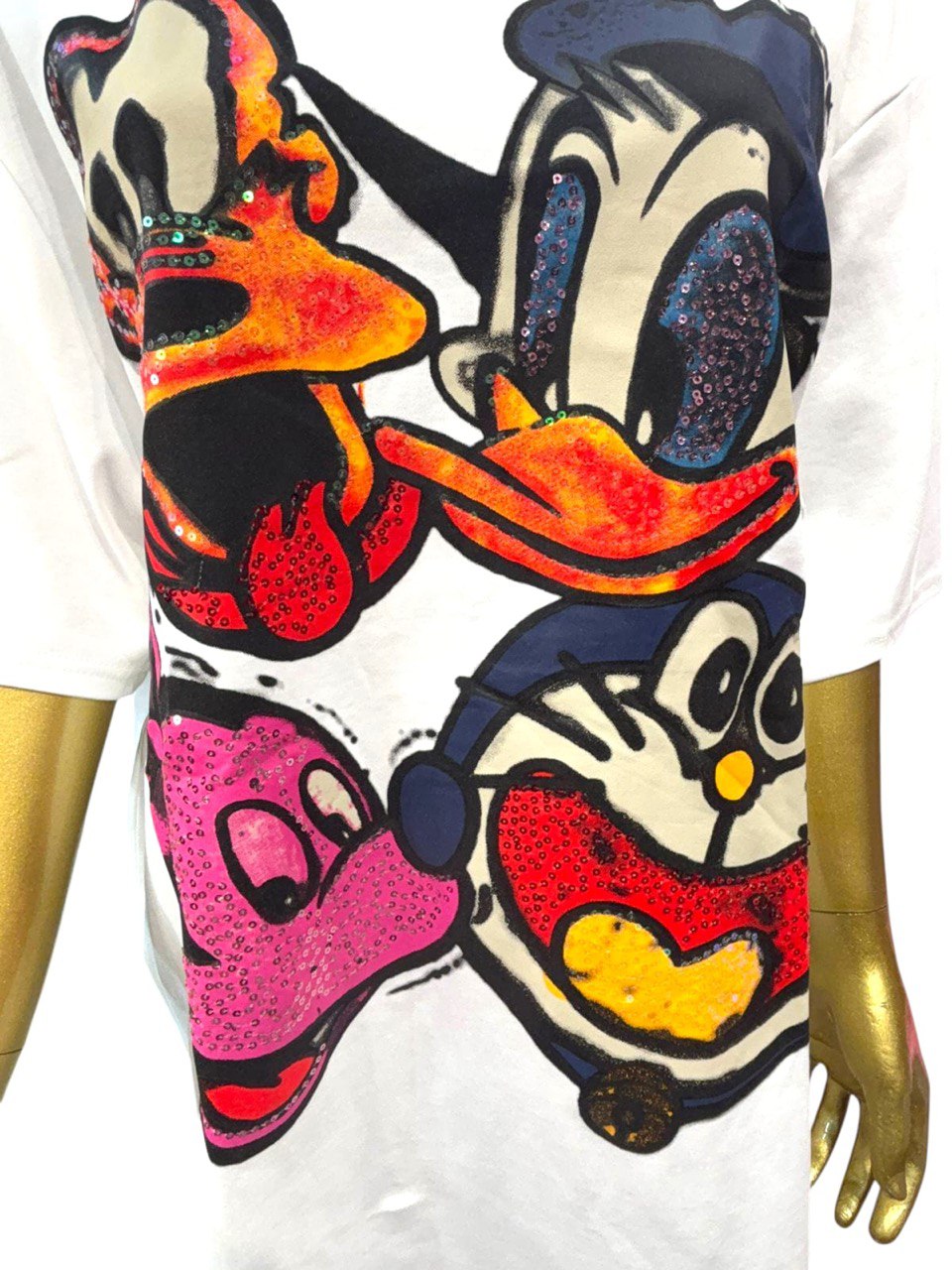 White 4 duck T-SHIRT