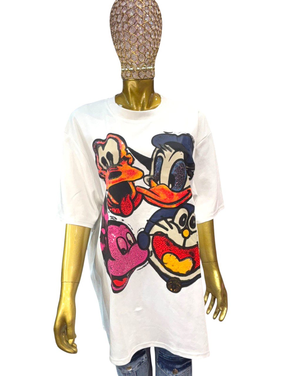 White 4 duck T-SHIRT
