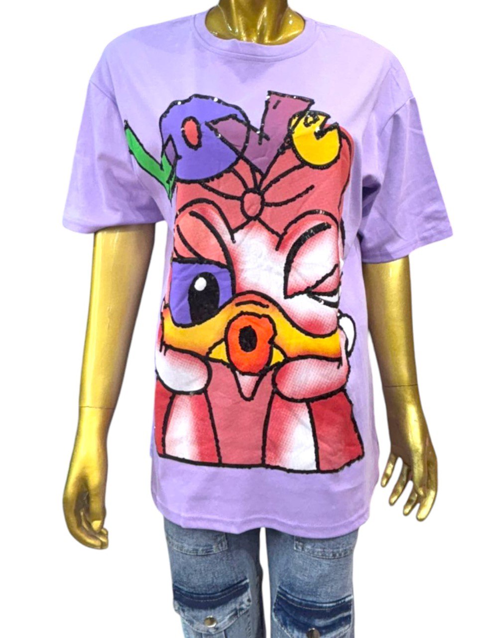 Lavender love minni T-SHIRT