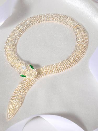 ROSE-GOLD NAGA NECKLACE
