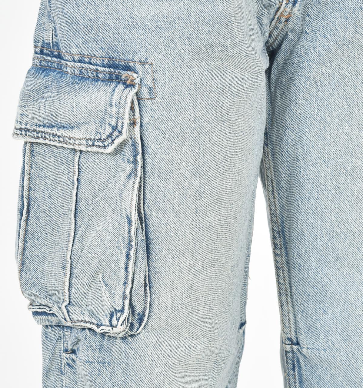 Blue baggie jeans