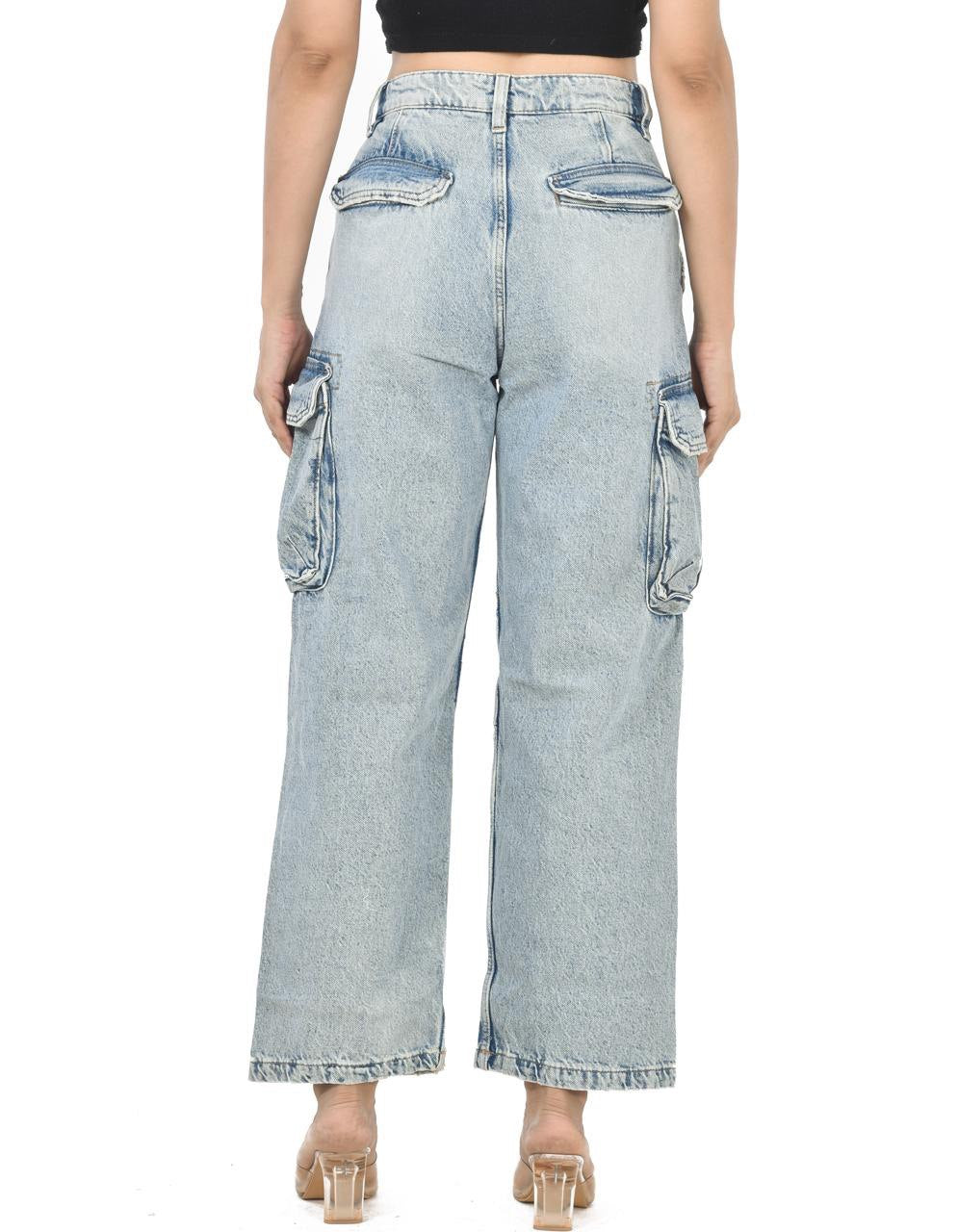 Blue baggie jeans