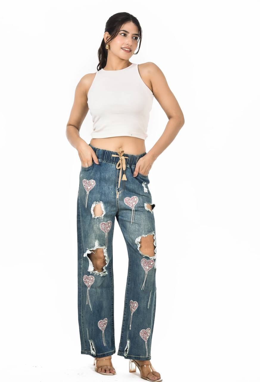 Sequence work dil jeans jagging