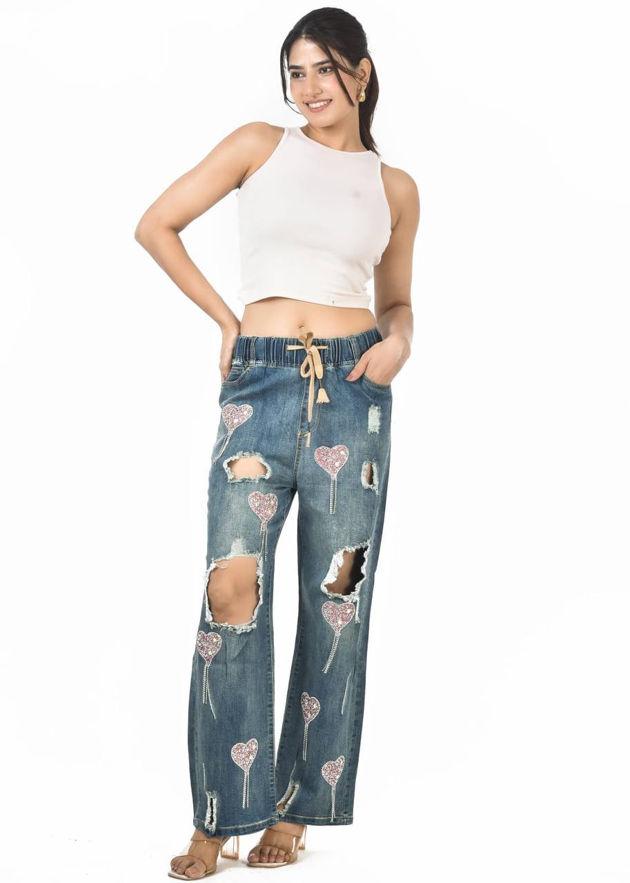 Sequence work dil jeans jagging