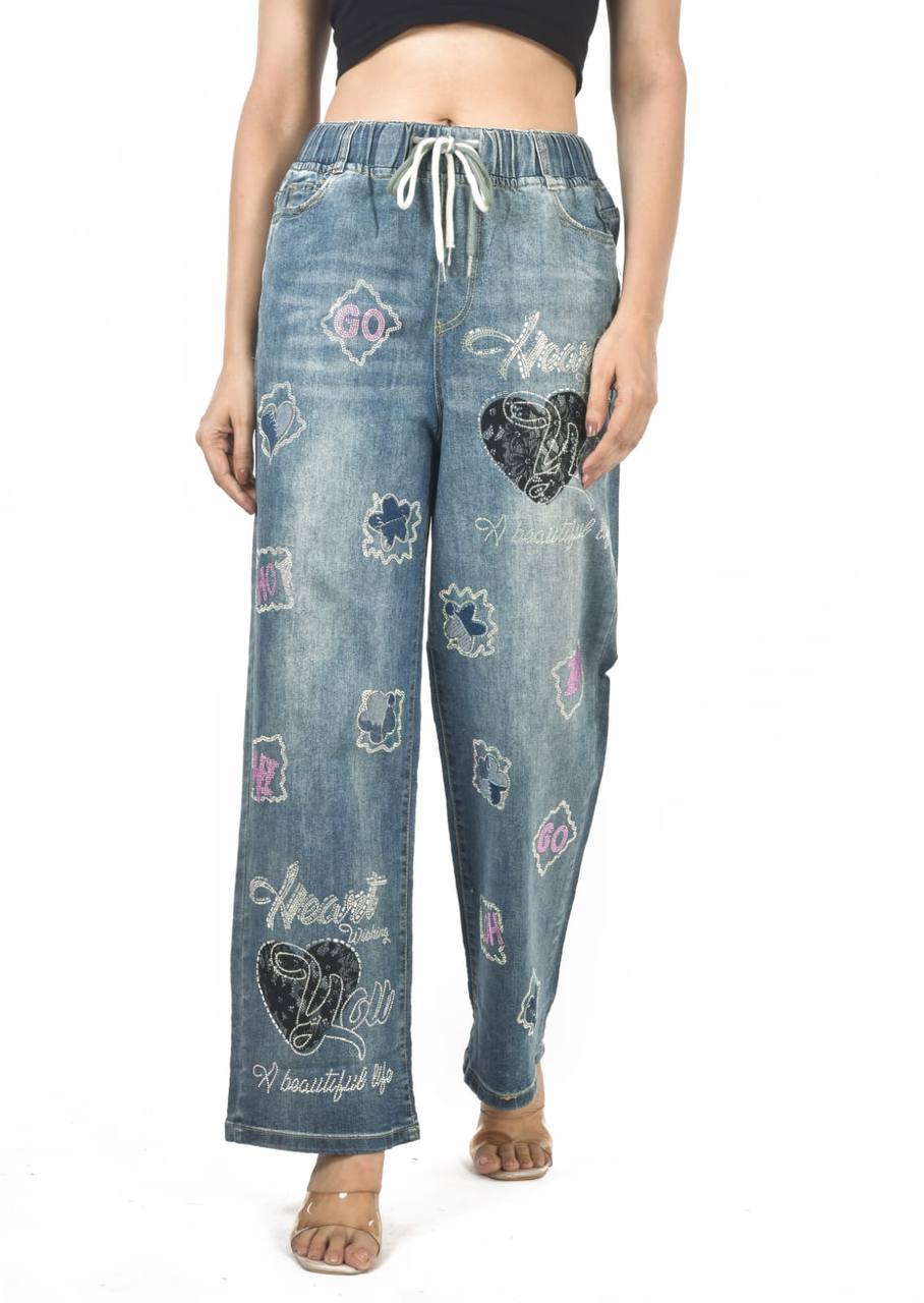 Sequence work jeans jagging