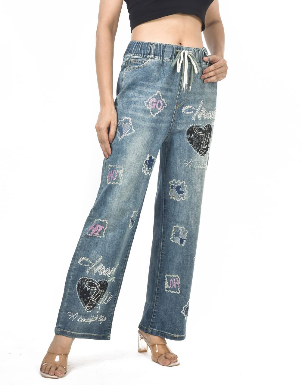 Sequence work jeans jagging