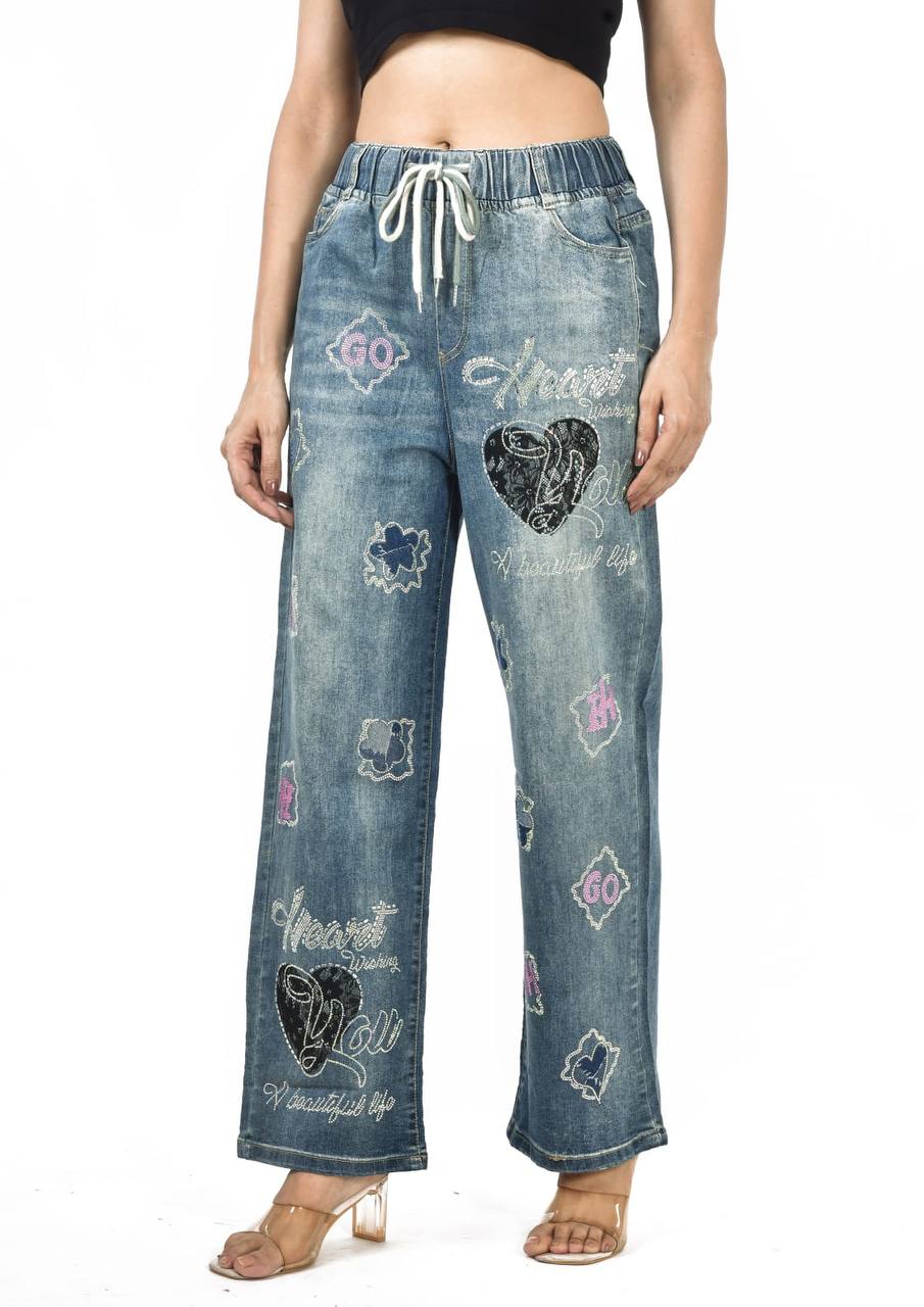 Sequence work jeans jagging