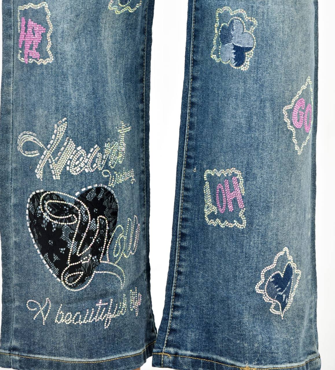 Sequence work jeans jagging