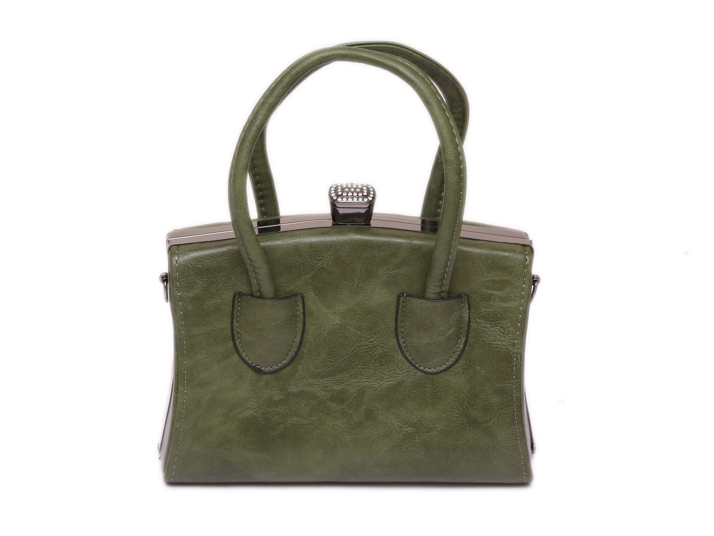 Flora green hand bag