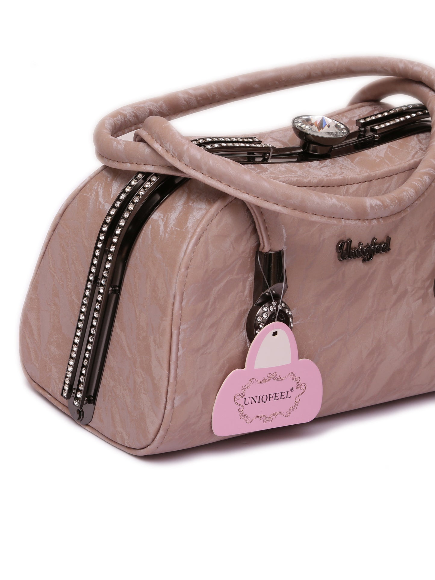 Shaila terracotta hand bag