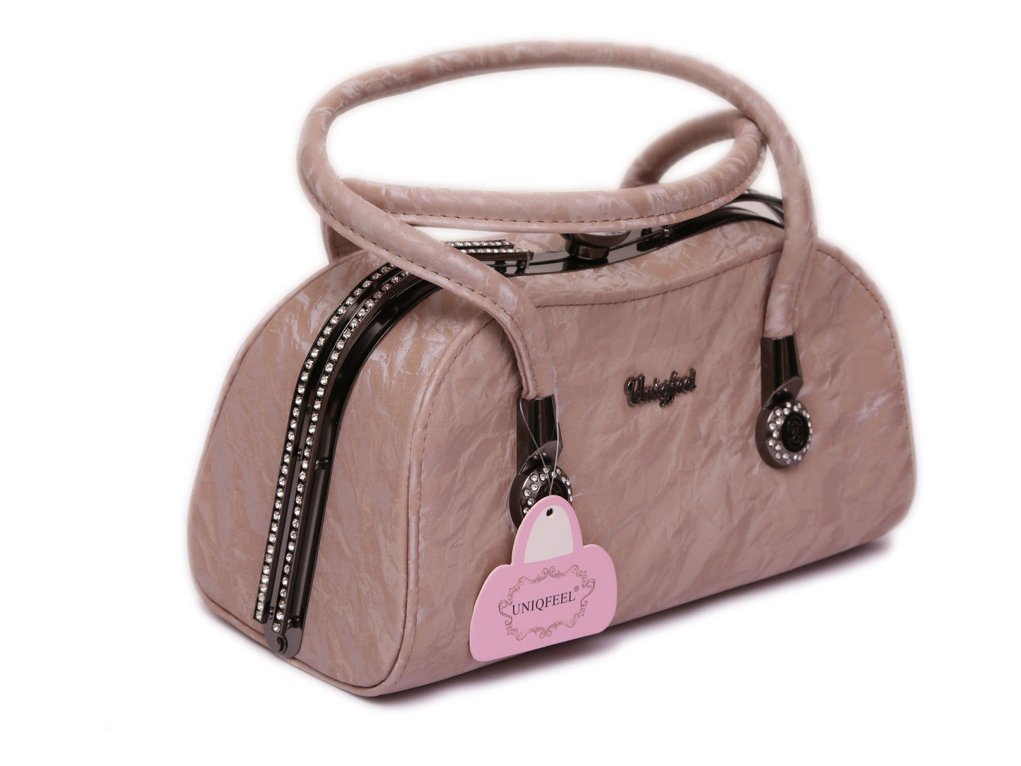 Shaila terracotta hand bag