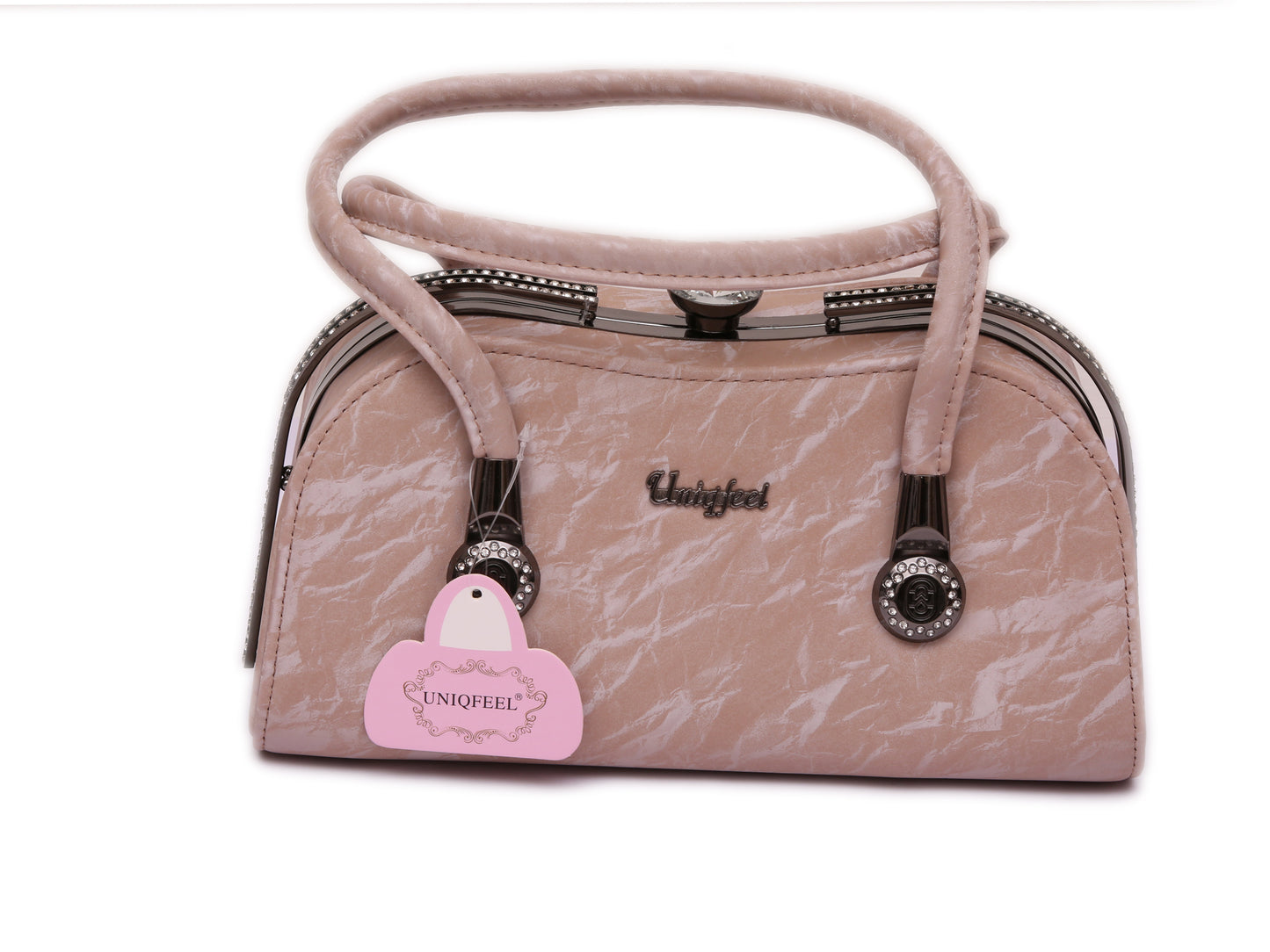 Shaila terracotta hand bag