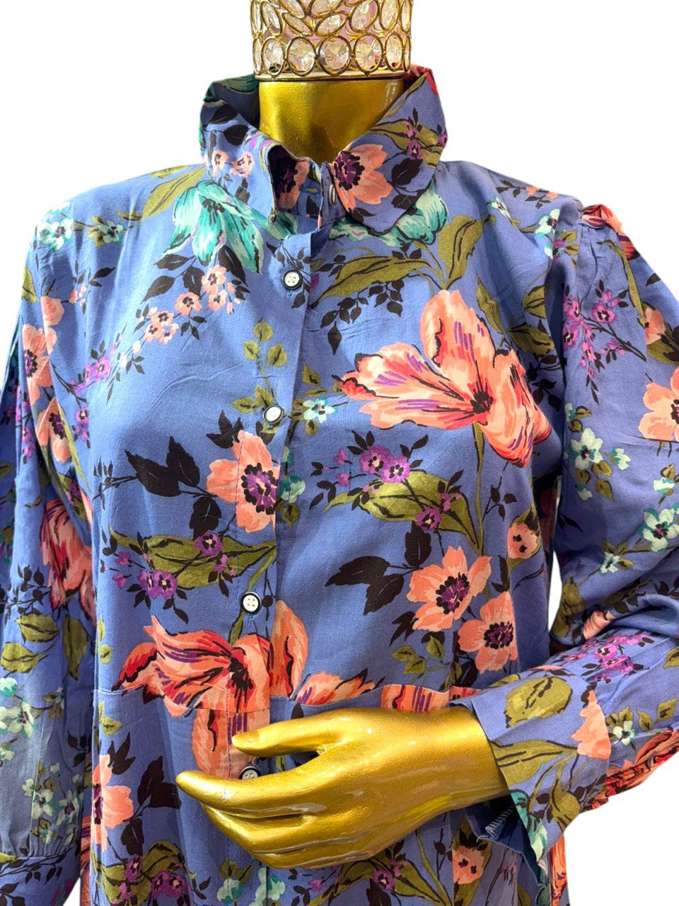 Roohaani shirt pattern middie dress