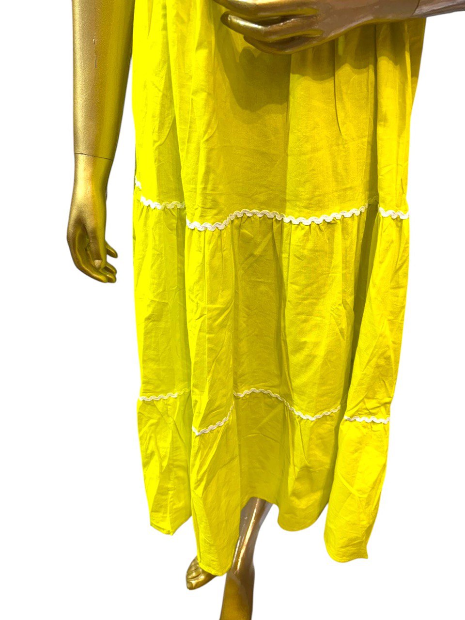 Raya yellow middie dress