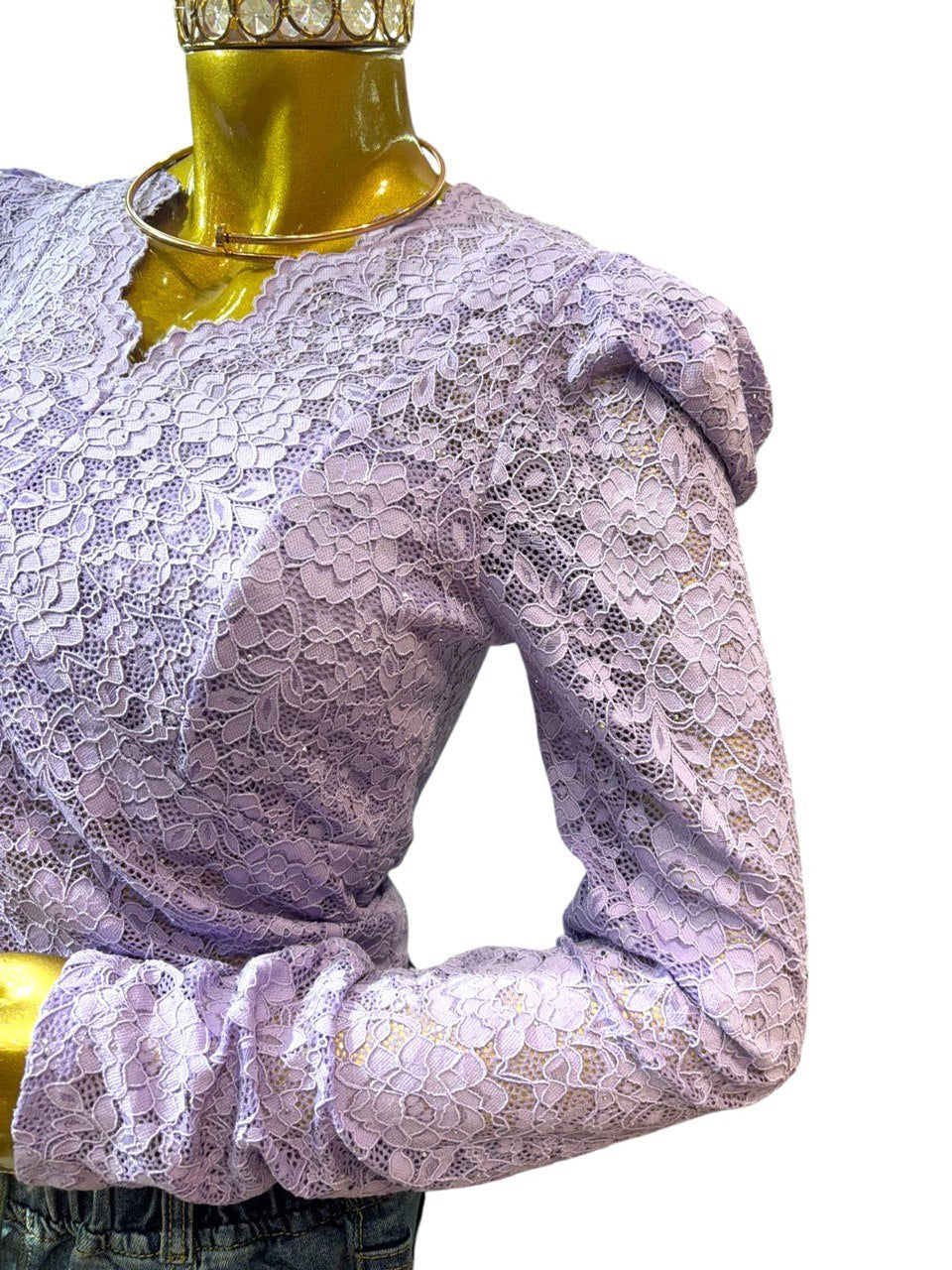 Kira lavender crop-top